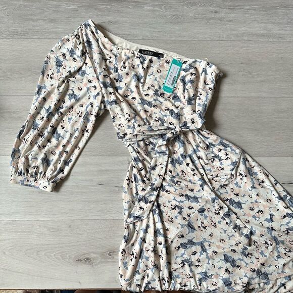 Lauren Ralph Lauren dresses Eulyce Elbow Sleeve Day Dress Blue 14 Stitch Fix Nwt - Picture 2 of 5